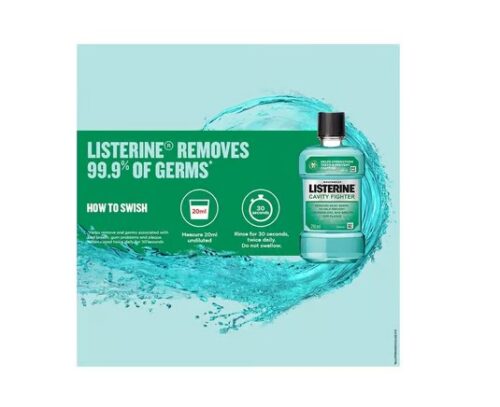Listerine Cavity Fighter Mouthwash (250 ml) - Image 5