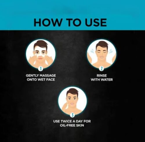 Garnier Men Clay D-Tox Deep Cleansing Icy Face Wash 50 g - Image 4