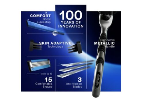 Gillette Mach 3 Men's Razor - with 2 Cartridges - Image 2