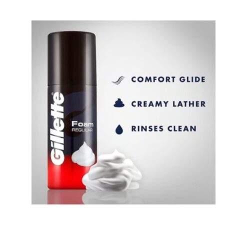 Gillette Regular Shaving Foam (196 g) - Image 3