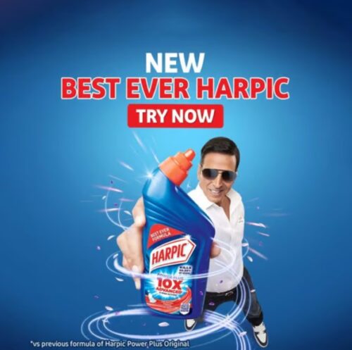 Harpic 10x Disinfectant Liquid Toilet Cleaner (1 L) - Image 2