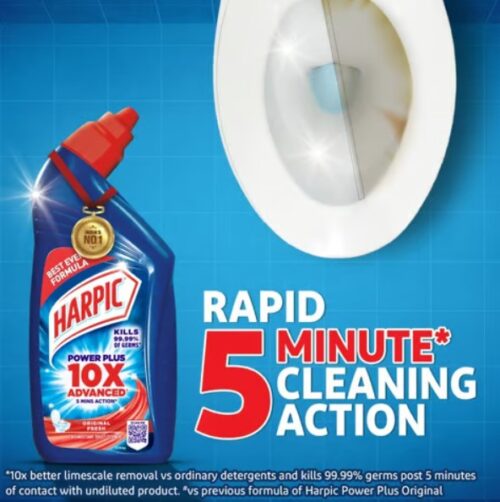Harpic 10x Disinfectant Liquid Toilet Cleaner (1 L) - Image 4