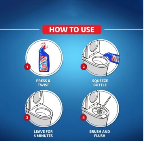 Harpic 10x Disinfectant Liquid Toilet Cleaner (1 L) - Image 5