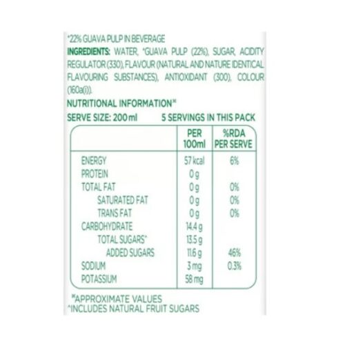 Tropicana Guava Delight Juice (1 l) - Image 6