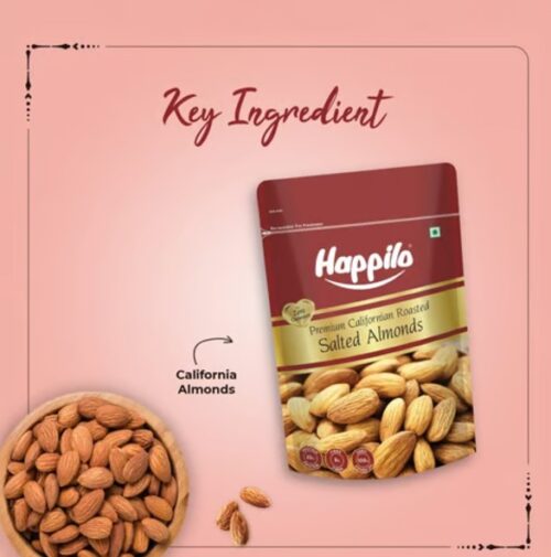 Happilo Californian & Salted Flavoured Almonds (200 gm) - Image 2