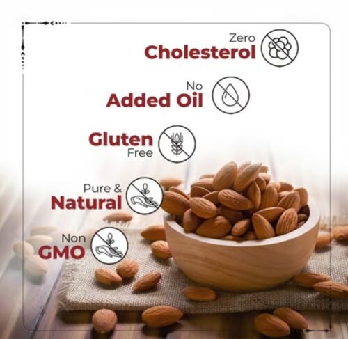 Happilo Californian & Salted Flavoured Almonds (200 gm) - Image 3