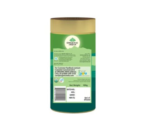 Organic India Tulsi Original Green Tea (100g) - Image 3